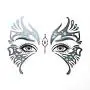 Pinkiou Facial Art Stickers Women Face Eye Temporary Tattoo Festival Waterproof Stickers (6 pieces) Pinkiou Facial Art Stickers Women Face Eye Temporary Tattoo Festival Waterproof Stickers (6 pieces)