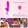 UTIMI Vibrating G Spot Rabbit Vibrator Upgraded Silicone 10 Speed Vibrations Clitoris Stimulation for Women