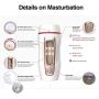 USB Rechargeab Automatic Piston Cup Strong Sucking 360 Rotating Electronic Heating Massage Cup Pocket Puss-ey Stroker for Men, Auto Sucking Vibrating Pussy Toys, Sexy Underwear Pleasure Toys