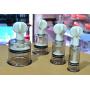 HiiBaby 2pcs L Size (Dia. 1.5in) Twist No Pump Suction Cupping Nipple Enhancer Enlargement Breast Enlarger Vacuum Rotary bondage Fetish - Firmer, Perkier, Larger Nipples