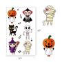 Halloween Stickers Kids Party Temporary Tattoos Set for Kid - Happy Halloween Decoration Party Temporary Tattoos Sticker,10 Sheets