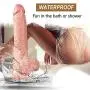 9 Inch Realistic Dildo, Body-Safe Material Lifelike Huge Penis with Strong Suction Cup for Hands-free Play, Flexible Cock with Curved Shaft and Balls for Vaginal G-spot and Anal Play 9 Inch Realistic Dildo, Body-Safe Material Lifelike Huge Penis with Strong Suction Cup for Hands-free Play, Flexible Cock with Curved Shaft and Balls for Vaginal G-spot and Anal Play