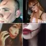TOPSER Halloween Scar Temporary Tattoos 20 Sheets Realistic Fake Face Blood Wound Stitch Tattoo Sticker Waterproof Zombie Makeup Prank Props TOPSER Halloween Scar Temporary Tattoos 20 Sheets Realistic Fake Face Blood Wound Stitch Tattoo Sticker Waterproof Zombie Makeup Prank Props