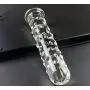 T-explorer Sex Toys Adult Toys SUPER Large Big 10.6 Inch Transparent Crystal dotted Glass Penis Glass Dilddo Female Apparatus Masturbation G-spot Stimulate Stimulator Stimulation Anal Plug Masturbation For Women