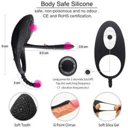 Best Relaxing Gift Toy Remote Vibrating Male Wand Massager Rechargeable Wireless Remote Control Back Neck Shoulder Relaxation Massaging with Multiple Men Vibrator Medical Grade Silicone Vibration Toys