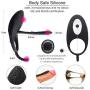 Best Relaxing Gift Toy Remote Vibrating Male Wand Massager Rechargeable Wireless Remote Control Back Neck Shoulder Relaxation Massaging with Multiple Men Vibrator Medical Grade Silicone Vibration Toys