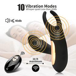 Male Prostate Massager Vibrators Anal Sex Toys Warming 2 Motors 7 Vibrating Modes Prostate Stimulator Waterproof Remote Control Perineum Butt Plug Anal Vibrator Sex Toy for Men