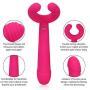 G Spot Vibrator with 3 Motors for Vagina Clitoris Penis Stimulation, Dildo Vibrator Adult Sex Toys with 7 Vibration Modes Waterproof Penis Stimulator for Women Men Couple