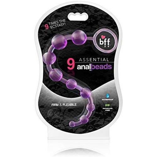 Si Novelties BFF 10 Essential Anal Beads, Purple, 2.08 Ounce