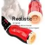 Male Masturbator Cup, Electric 5 Clamping+ 10 Vibrating with Various Girls Moans Stroker Masturbation Cup Rechargeable 3D Realistic Vagina Massage Vibrator Sex Toys for Men Blowjob (Red) Male Masturbator Cup, Electric 5 Clamping+ 10 Vibrating with Various Girls Moans Stroker Masturbation Cup Rechargeable 3D Realistic Vagina Massage Vibrator Sex Toys for Men Blowjob (Red)