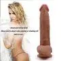 Nabini 12 inch Liquid Silicone Dildo - Lifelike Huge Dong - Strong Suction Cup - Realistic and Extremely Soft Adult Toy - 100% Waterproof Big Size Adult Sex Toy
