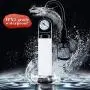 Male Handheld Pennis Vacuum Suction Pump with Pressure Gauge and Quick Release Valve 11 inch Tshirt Air Pressure Massage Device psbibra