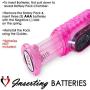 LeLuv Rabbit Vibrator Wave Action Motion Shaft Clitoral Massager Showerproof Multispeed Purple Bundle with Mini Bullet