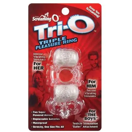 Screaming O Tri O Triple Pleasure Ring Silicone Waterproof Screaming O Tri O Triple Pleasure Ring Silicone Waterproof