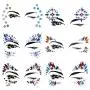 Lady Up 6 PCS Face Gems Stickers Rhinestones Crystals Rainbow Mermaid Face Jewels Glitters Temporary Tattoos Stickers for Festival Halloween Carnival Party Lady Up 6 PCS Face Gems Stickers Rhinestones Crystals Rainbow Mermaid Face Jewels Glitters Temporary Tattoos Stickers for Festival Halloween Carnival Party