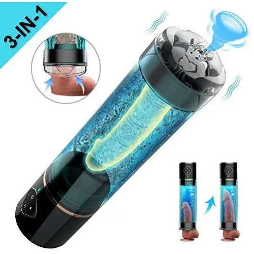 WeDol Male Masturbator Automatic Penis Water Vacuum Pump with Masturbation Sleeve and 5 Suction Power for Mens Sexual Enhancement 3 in 1 Rechargeable Penis Enlargement with Pump Stroker Sex Toys WeDol Male Masturbator Automatic Penis Water Vacuum Pump with Masturbation Sleeve and 5 Suction Power for Mens Sexual Enhancement 3 in 1 Rechargeable Penis Enlargement with Pump Stroker Sex Toys