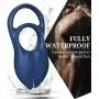 Vibrating Cock Ring with 10 Modes - SEXY SLAVE Gene Super Soft Dual Stimulation Penis Ring, Rechargeable