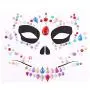 Day of Dead 4 Sets Halloween Skull Face Jewels Tattoo Stickers