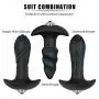 PHANXY 3 in 1 Vibrating Anal Butt Plug Kit with 7 Speed Bullet Vibrator Premium Anal Plug Trainer Kit Anal Sex Toy for Men Or Women Solo and Couple Fun PHANXY 3 in 1 Vibrating Anal Butt Plug Kit with 7 Speed Bullet Vibrator Premium Anal Plug Trainer Kit Anal Sex Toy for Men Or Women Solo and Couple Fun