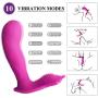 Wearable Vibrator Clitoris and G-Spot Stimulator Remote Control Vibrate Masturbation Dildo Toys for Adult,Invisible Wearable Vibrating Wand USB Rechargeable Silicone Clitoris Vagina Massager for Women