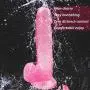 WYSXQ Pink 7.87 Inch Realistic-DîLdɔ Silicone Relaxation Massager Toys Baofubaomei
