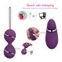 Padgene Kegel Exercise Balls Kit Ben Wa Balls Weighted with 7 Modes Remote Bladder Control Devices for Women Pelvic Floor Exercises