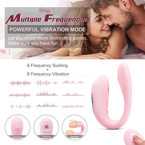 Perfect Sucking Toys for womens Hands free Invisible Wearable U shape Device for Pants Wireless Remote Control Strapless Sexy Lingerie for Women Multi Vibration Modes Intimate Enjoy Toys for Woman T-s