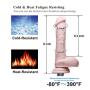 8" Original Silicone Dildo for Hismith Sex Machine with Quick Air Connector, 5.9" Insertable Length - Beginner Series