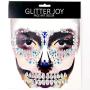 Leoars Full Face Gems Jewels, Halloween Temporary Face Tattoos, Rhinestone Face Jewels Tattoo Stickers, Crystals Body Gems Stick on Face for Festival Rave Party Outfit
