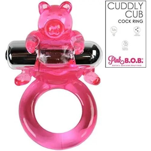 Vibrating Cock Ring Penis Erection Aid for Stronger Orgasms with Vibrator for Clitoral Stimulation Sex Toy