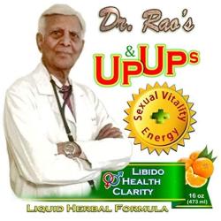 Dr. Raos Liquid Sexual Vitality, Health, and Energy Supplement. Improve Prostate Health, Relieve Menopause Symptoms and Hot Flashes, Improve Brain Functions 16 oz Orange Flavor