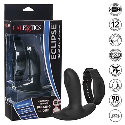 CalExotics Eclipse Wristband Remote Pulsing Probe, Black, 1 Count