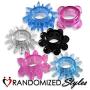 LeLuv Penis Pump EasyOp Z-Grip 12 Inch x 2.5 Inch Natural Male Enhancement Bundle with 4 Pack Soft Stretchy Jelly Cock Rings