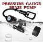 Adult Game Teasing Mens HighVacuum Enlargement Pump with Powerful Jumping Egg Air Pressure Setting Device