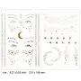 10 Sheets Face Tattoos Sticker, Freckle Sticker and Face Metallic Temporary Tattoo for Women