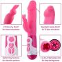 G-Spot Rabbit Vibrator with Bunny Ears, Realistic Shaft & Pleasure Beads for Women Clitoral Stimulation | Lyps Lily - Rotating Silicone Dildo with 10 Vibration Modes and 2 Powerful, Quiet Motors