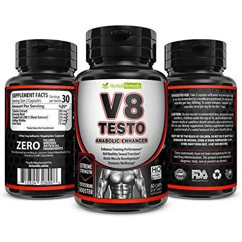V8 Testo Muscle Builder Supplements – Natural Testosterone Booster, Athletes Energy, Bodybuilding Strength – High Potency Enhancement, Ultimate Recovery Amplifier, Stamina Fuel & Male Enhancer V8 Testo Muscle Builder Supplements – Natural Testosterone Booster, Athletes Energy, Bodybuilding Strength – High Potency Enhancement, Ultimate Recovery Amplifier, Stamina Fuel & Male Enhancer