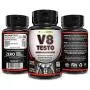 V8 Testo Muscle Builder Supplements – Natural Testosterone Booster, Athletes Energy, Bodybuilding Strength – High Potency Enhancement, Ultimate Recovery Amplifier, Stamina Fuel & Male Enhancer V8 Testo Muscle Builder Supplements – Natural Testosterone Booster, Athletes Energy, Bodybuilding Strength – High Potency Enhancement, Ultimate Recovery Amplifier, Stamina Fuel & Male Enhancer