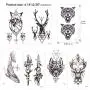 Konsait Temporary Tattoos for Adult Men Women Kids(30 Sheets), Waterproof Temporary Tattoo Fake Tattoos Body Art Sticker Hand Neck Wrist Cover Up Set, Dragon Anchor Scorpion Wolf Graphic Elk Konsait Temporary Tattoos for Adult Men Women Kids(30 Sheets), Waterproof Temporary Tattoo Fake Tattoos Body Art Sticker Hand Neck Wrist Cover Up Set, Dragon Anchor Scorpion Wolf Graphic Elk