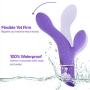G-Spot Rabbit Vibrator with Lifelike Ridges for Women Clitoral Stimulation | Lyps Holly - Waterproof Silicone Dildo Clit Dual Stimulator with Multiple Speeds & 10 Powerful Vibration Patterns