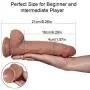 LFLZCP 8.26 inch Soft and Bendable Hands-Free PVC Wand Female Relaxation Toy - Brown LFLZCP 8.26 inch Soft and Bendable Hands-Free PVC Wand Female Relaxation Toy - Brown