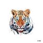 WYUEN 12 PCS/lot Wolf Temporary Tattoo Sticker for Women Men Fashion Body Art Adults Waterproof Hand Fake Tatoo 9.8X6cm FW12-01 (Tiger1)