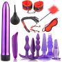 Guiseniour Six Toys for Couples Analll Cleaner Handcufffs Whipp Adult Ssex Toys Kit BDSMEee Bondagge Toy Flirtt Games for Couples
