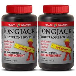 Longjack Male Enhancement Formula Dietary Supplement (Maca Extract, Tongkat Ali Root, L-Arginine, Ginseng) 2 Bottles