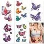 30 Sheets (120+ PCS) Butterfly Temporary Tattoos for Women Kids - Colorful Body Art 3D Fake Tattoos, Butterfly Party Favors 30 Sheets (120+ PCS) Butterfly Temporary Tattoos for Women Kids - Colorful Body Art 3D Fake Tattoos, Butterfly Party Favors