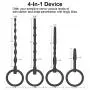 Utimi Urethral Sounds 4 Pcs Set Silicone Plug Beads Urethral with Different Size Utimi Urethral Sounds 4 Pcs Set Silicone Plug Beads Urethral with Different Size