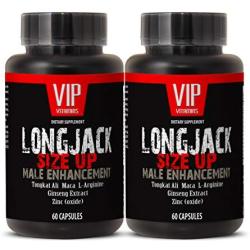 Natural male enchantment pills increase size and length - LONGJACK SIZE UP (MALE ENHANCEMENT FORMULA) - Tongkat ali long jack 120 capsules - 2 Bottles 120 Capsules