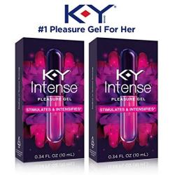 K-Y Intense Pleasure Gel Lubricant, 0.34 oz. (Pack of 2)