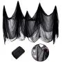 LessMo Halloween Creepy Cloth, 79x198 inch Spooky Fabric Gauze, Stretchy, Giant, for Haunted House, Outdoor, Yard, Home Halloween Party, Doorways Entryways Windows Decor, Black LessMo Halloween Creepy Cloth, 79x198 inch Spooky Fabric Gauze, Stretchy, Giant, for Haunted House, Outdoor, Yard, Home Halloween Party, Doorways Entryways Windows Decor, Black
