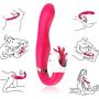 WeDol Women Wand Massager Waterproof Powerful Rabbit Vibra Stimulator for Couples, rosa